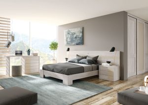 dormitorio de diseño a medida en Barcelona - dormitorio gris