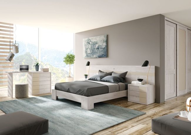 dormitorio de diseño a medida en Barcelona – dormitorio gris dormitorio de diseño a medida en Barcelona - dormitorio gris