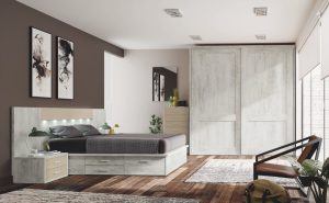 habitación de diseño a medida en Barcelona - dormitorio vanguardista