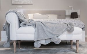 muebles de diseño en Barcelona - cama gris