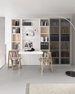 fabricantes de muebles de diseño en Barcelona - despacho blanco