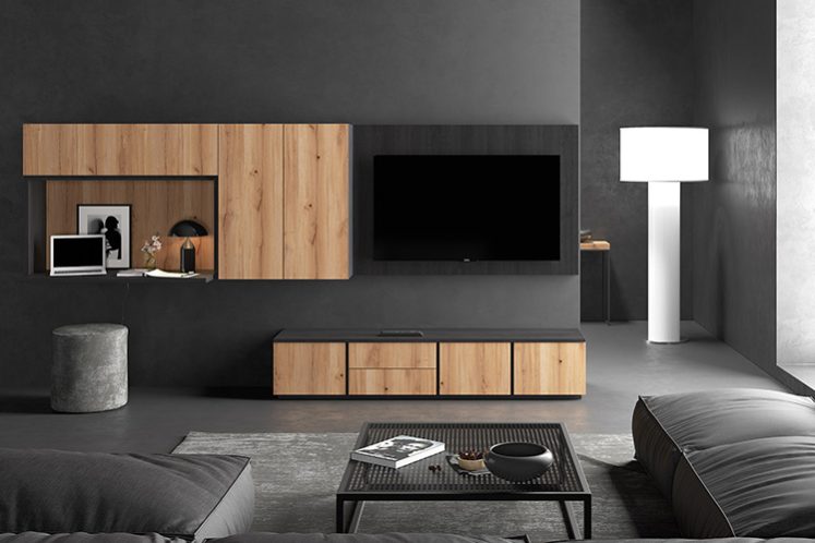 fabricantes de muebles a medida en Barcelona - dormitorio negro